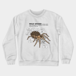 Wolf Spider Mom by Zoodraws Crewneck Sweatshirt